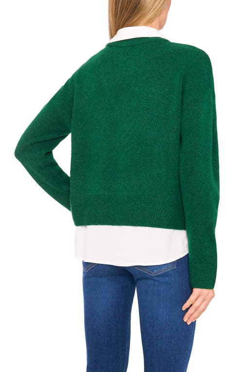 Halogenr Halogen(r) Layered Look Sweater In Green