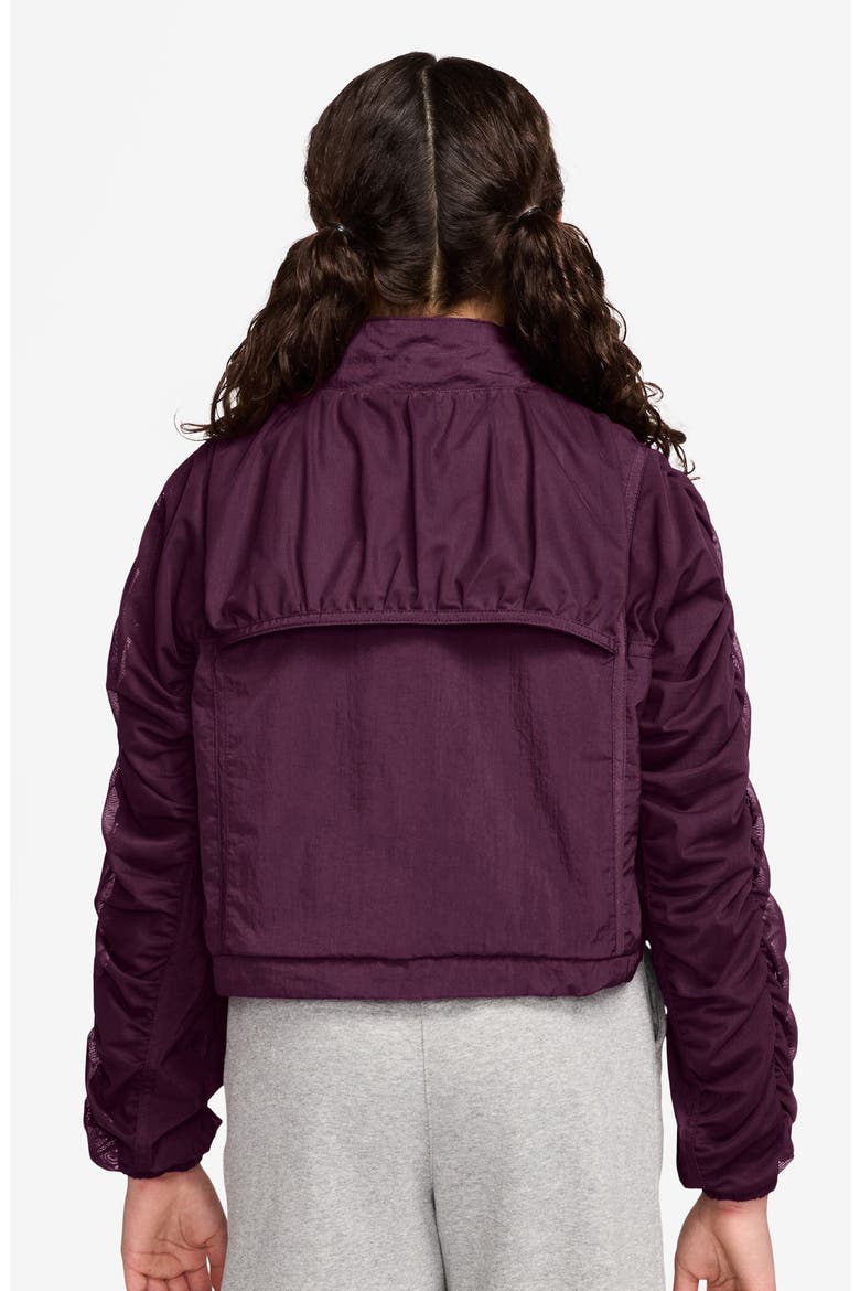 Kids' Dance Dri-FIT Jacket, Alternate, color, 610 BORDEAUX