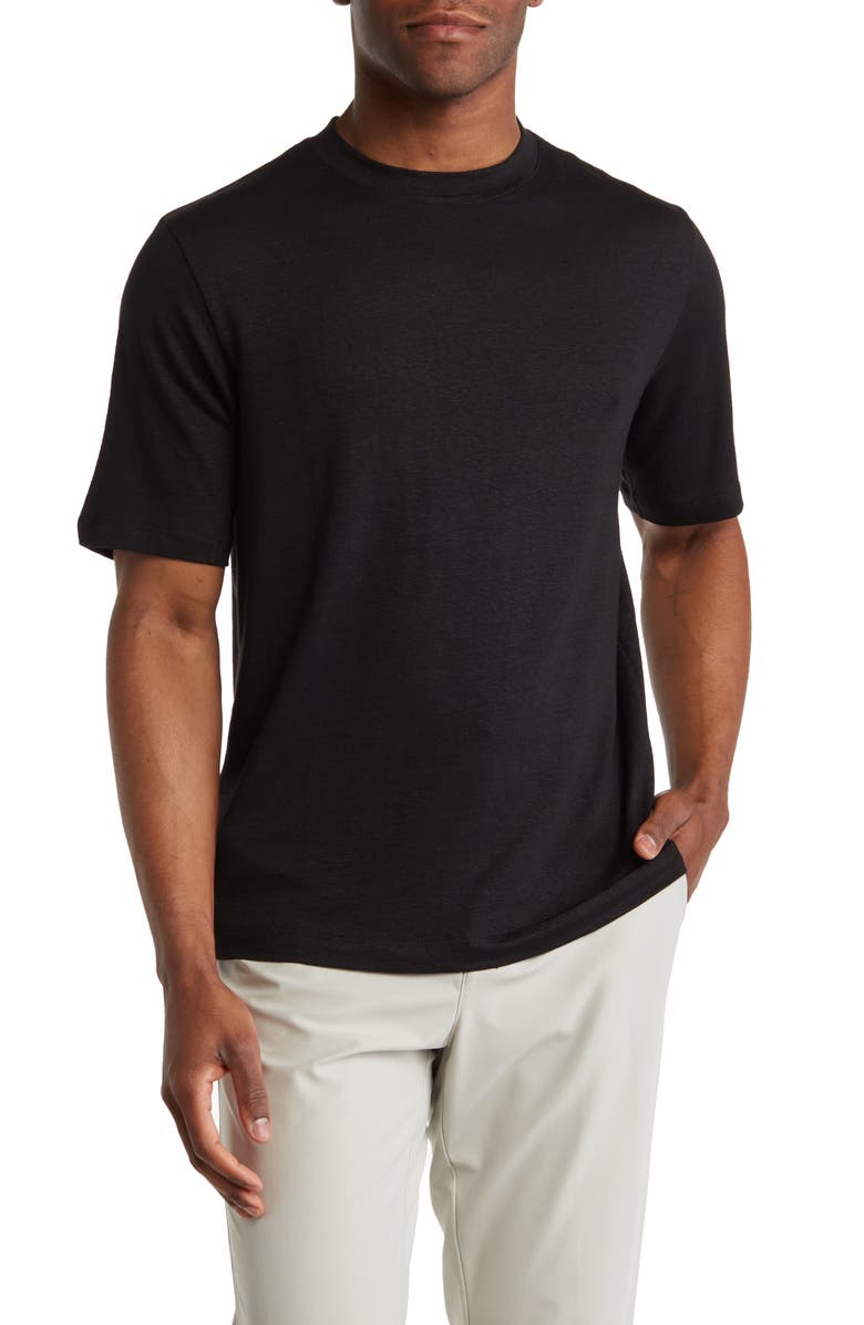 Theory Ryder Flex Linen T-Shirt, Main, color, 
