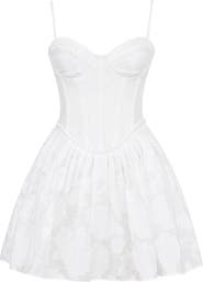 HOUSE OF CB Nerissa Corset Bodice Cotton Blend Fit & Flare Minidress