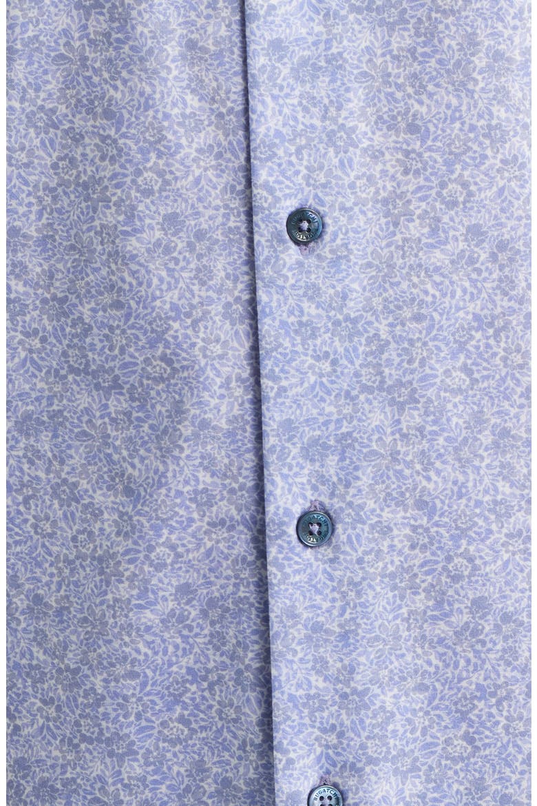 Miles OoohCotton® Floral Short Sleeve Button-Up Shirt, Alternate, color, ORCHID
