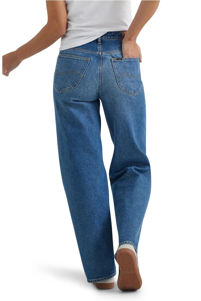 Rider Loose Straight Leg Jeans, Alternate, color, DARKEST DAWN