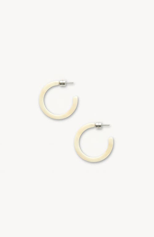 MACHETE Mini Hoops in Alabaster 