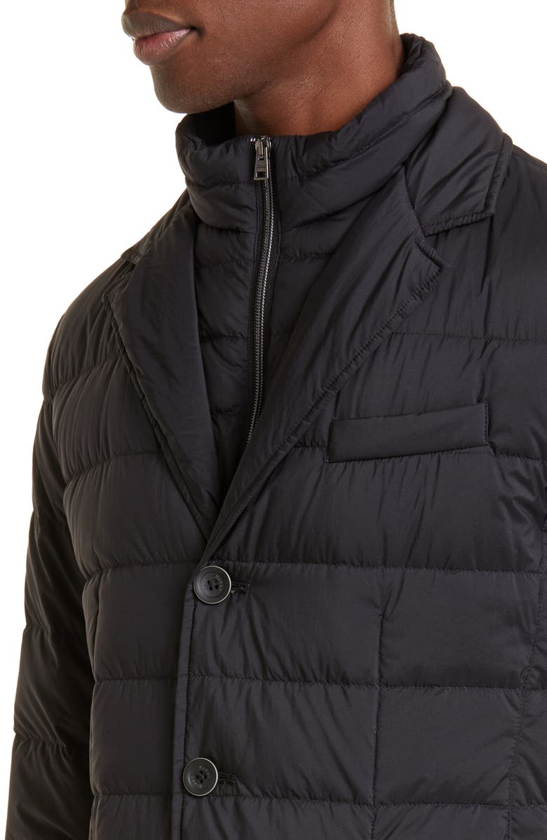 Herno La Giacca Water Resistant Down Blazer with Removable Bib, Alternate, color, 