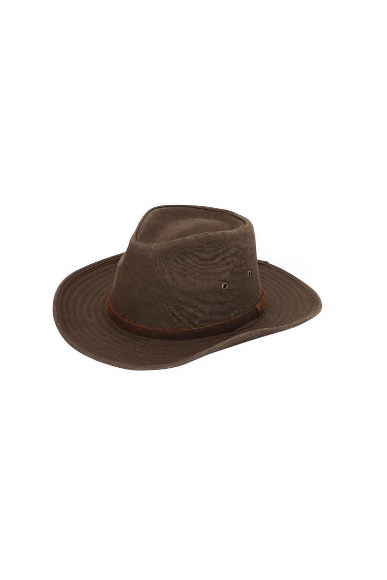 Cumberland Men's Outback Hat, Main, color, Chocolate