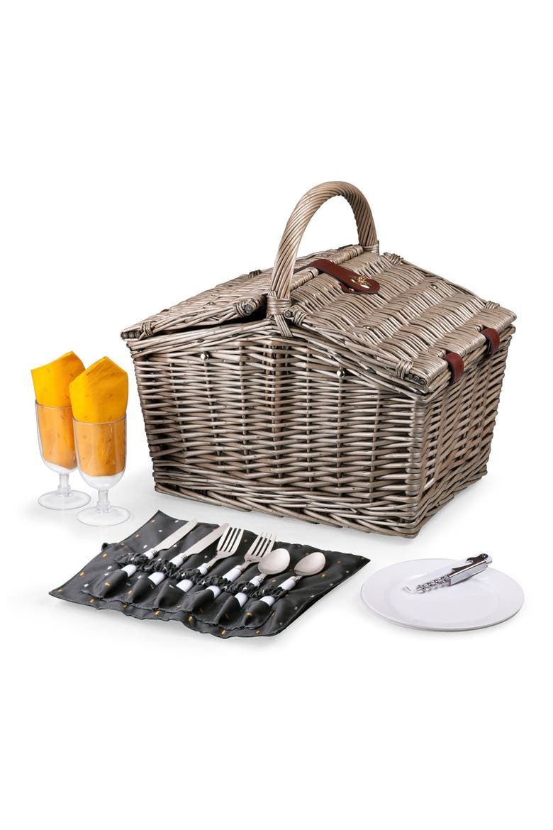 'Piccadilly' Wicker Picnic Basket, Alternate, color, ANTHOLOGY