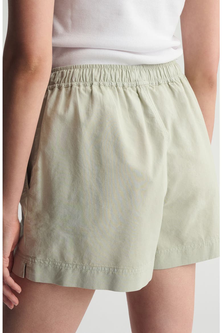 Drawstring Cotton Shorts, Alternate, color, PURITAN GRAY
