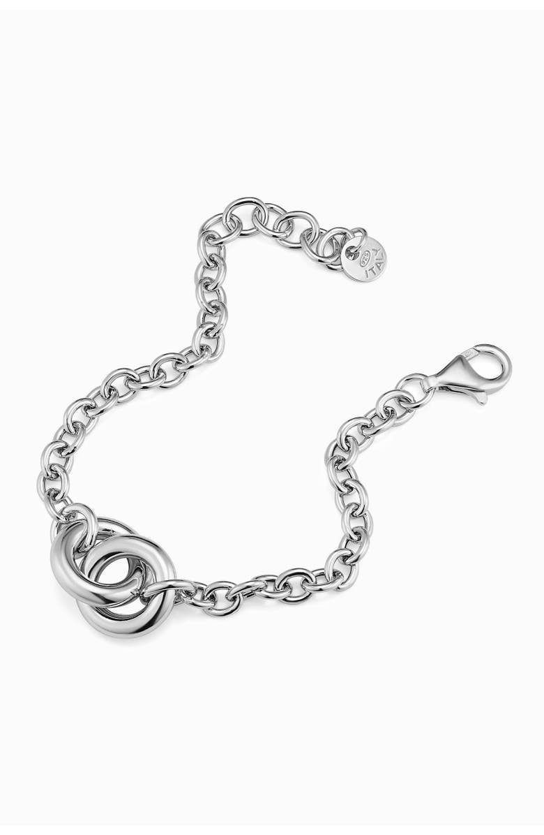 Oradina Sterling Silver Together Bracelet, Alternate, color, Silver