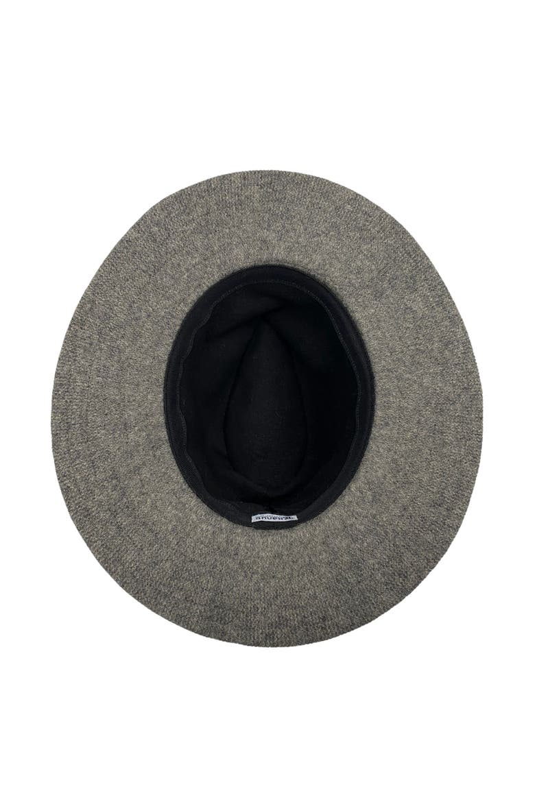 Holly Fleece lined Women's Wool Brim Hat, Alternate, color, Heathered Grey