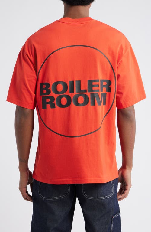 Boiler Room Core Logo Graphic T-shirt In Orange