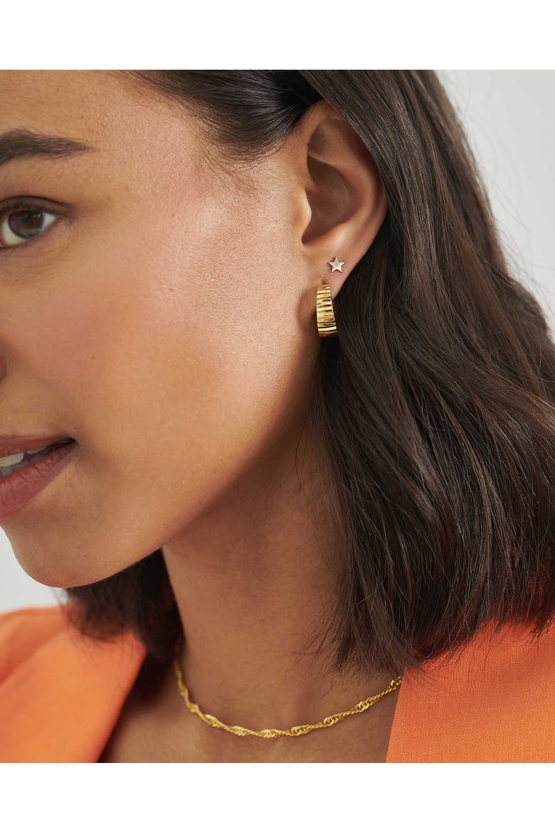 Flare Hoop Earrings, Alternate, color, Flare