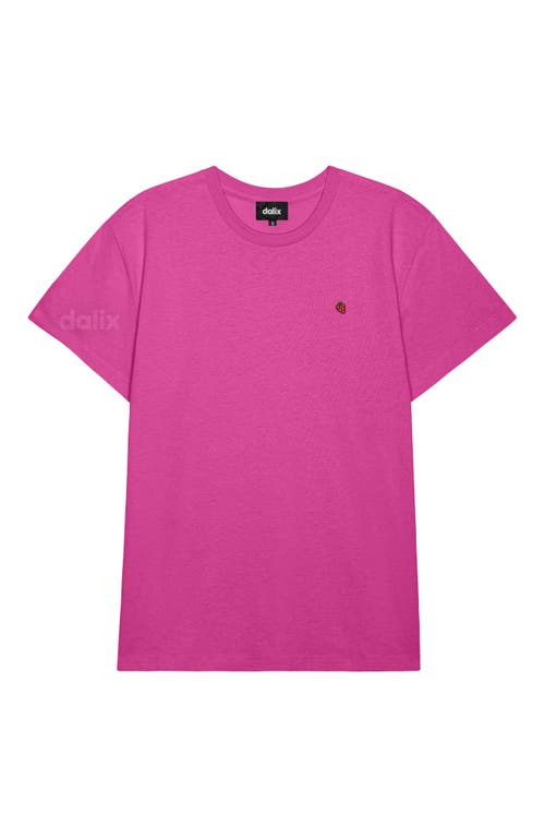 Dalix Womens Lil Strawberry Lightweight Everyday Tee In Pink