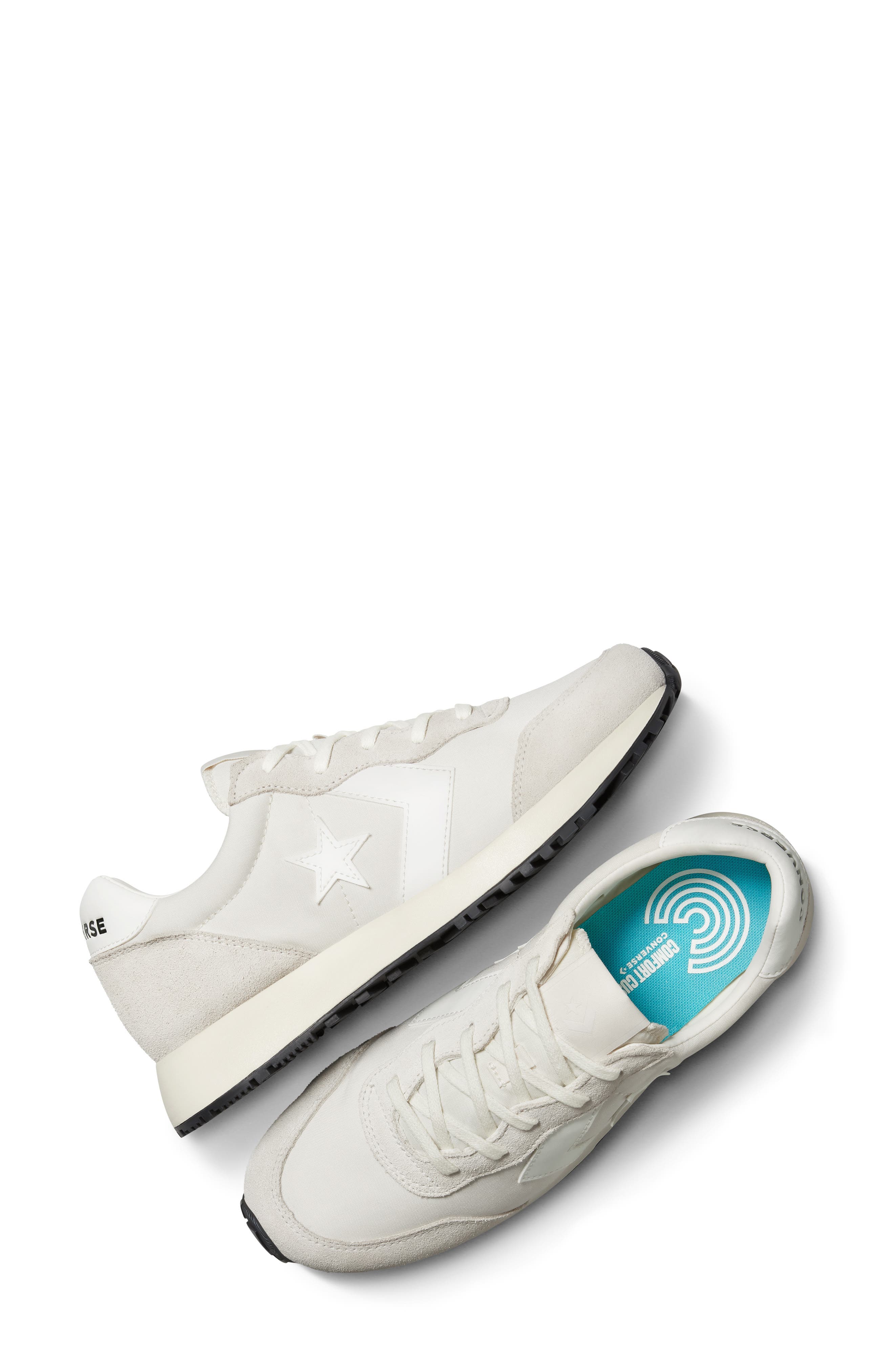 Gender Inclusive Omega Trainer Sneaker, Alternate, color, EGRET/ VINTAGE WHITE/ BLACK