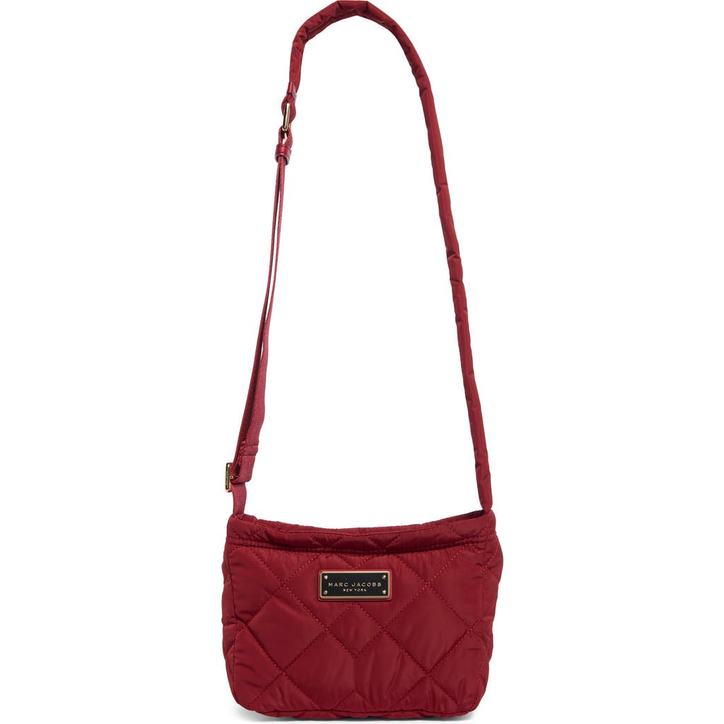 Marc Jacobs Quilted Nylon Crossbody Bag In Red