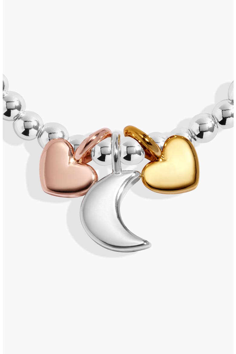 A Little Charmed Moments 'Love You To The Moon And Back' Bracelet, Alternate, color, Silver, Gold, & Rose Tone