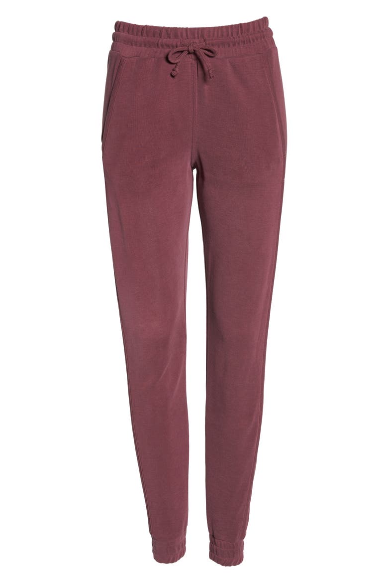 Free People FP Movement Back Into It Joggers, Alternate, color, WINE