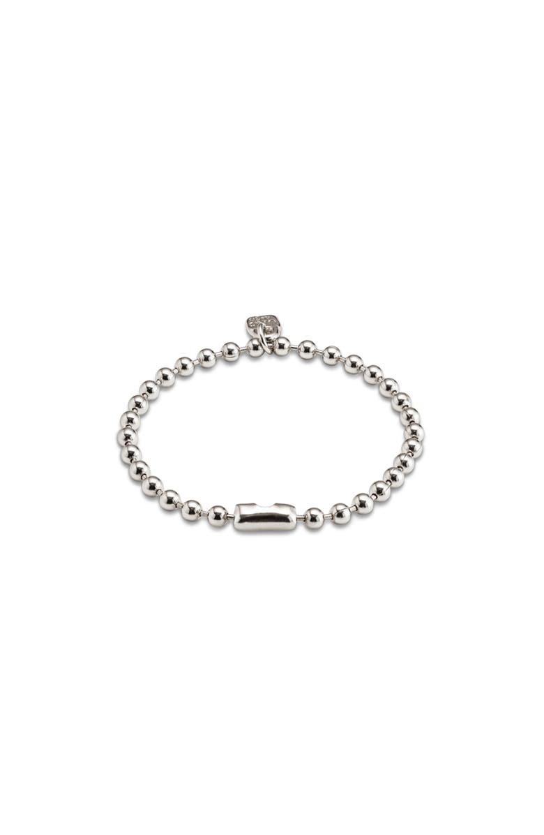 UNODE50 Beaded Charm Bracelet, Alternate, color, Silver