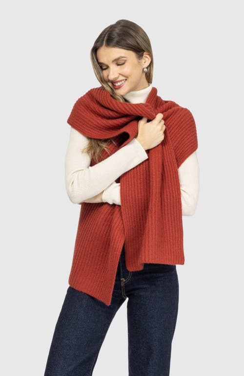 Gorski Cashmere Knit Scarf In Brown