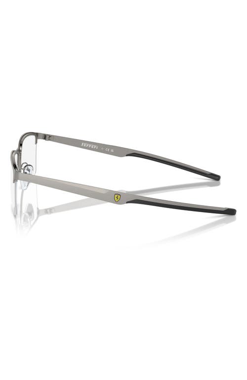 Scuderia Ferrari 57mm Rectangle Optical Glasses In Gray