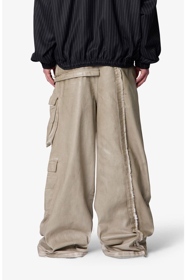 Rave Seam Cargo Wide Leg Pants, Alternate, color, TAN