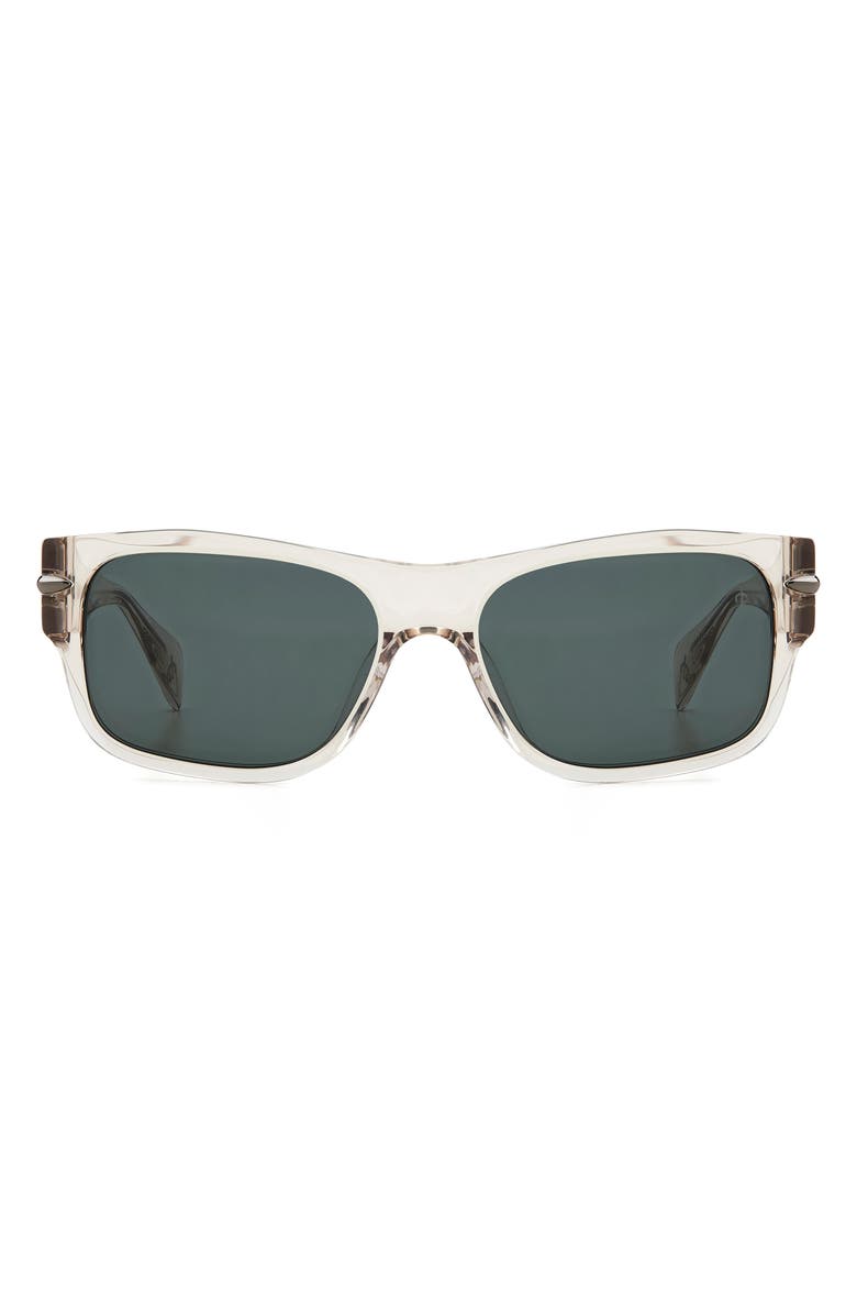 rag & bone 55mm Square Sunglasses, Main, color, Crystal