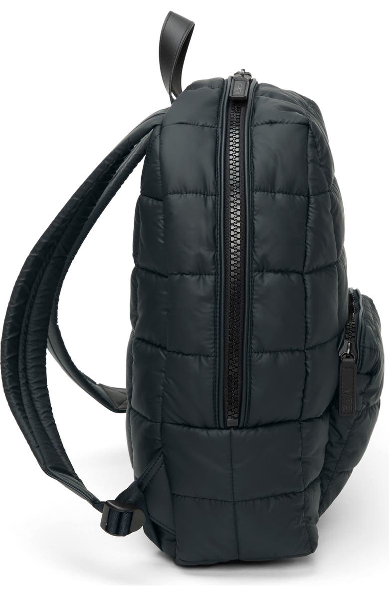 VeeCollective Porter Quilted Recycled Nylon Backpack, Alternate, color, Dark Navy Blu