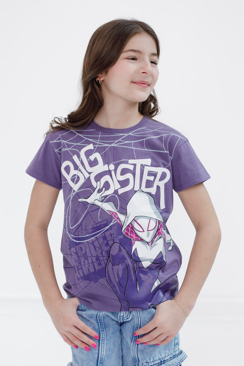 Spider-Man T-Shirt, Alternate, color, Ghost Spider Plum