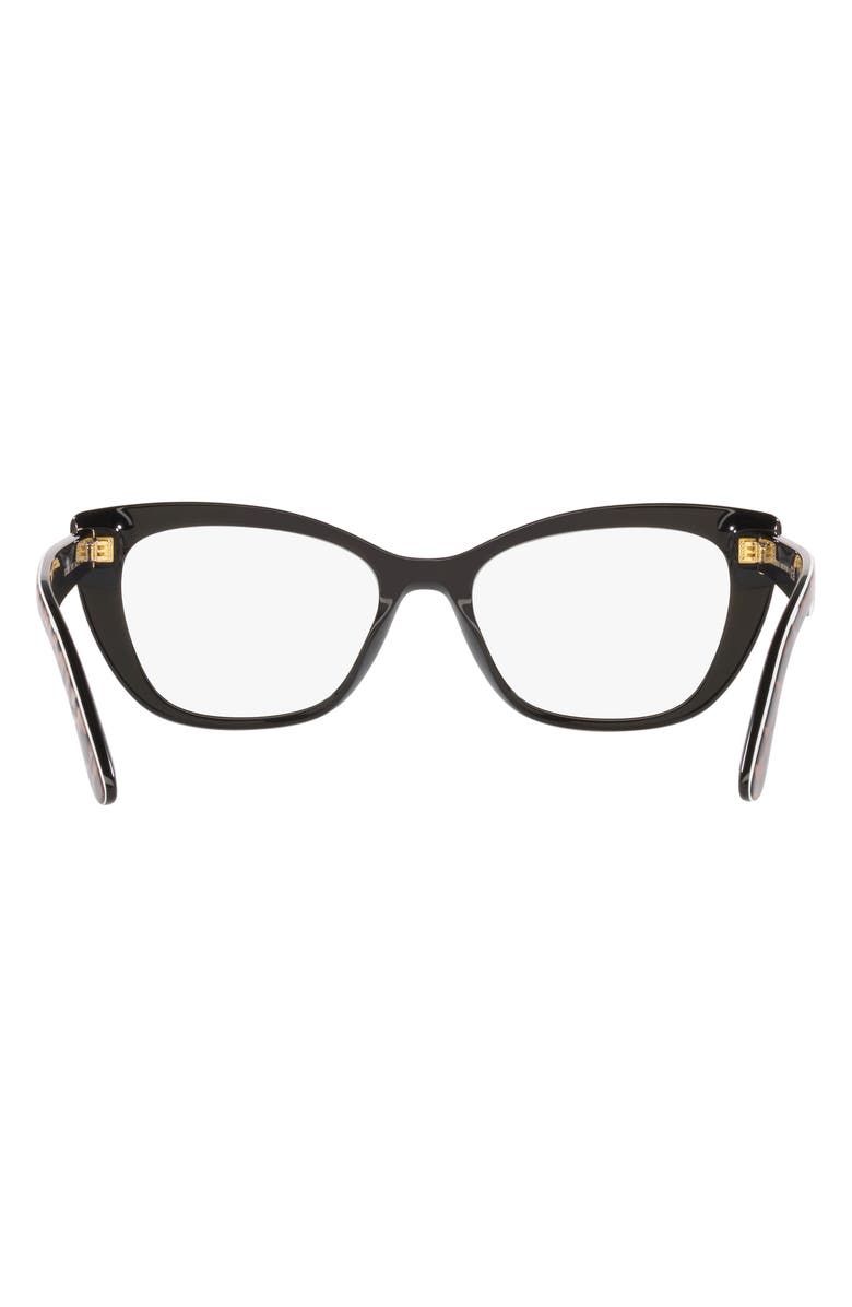 Dolce&Gabbana 54mm Cat Eye Optical Glasses, Alternate, color,