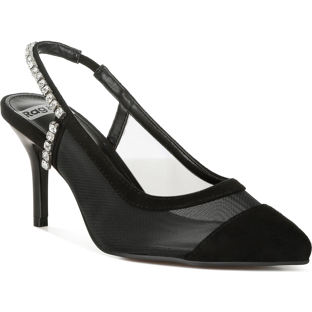 Rag & Co Yaga Slingback Pump In Black