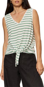 Sanctuary Floral Print Cotton Blend Tank