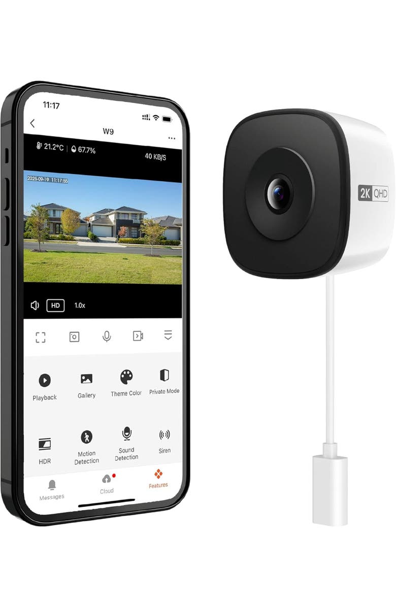 Eco4Life Security Camera, Main, color, White