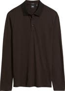 BOSS Pado Long Sleeve Wool Polo