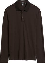 BOSS Pado Long Sleeve Wool Polo