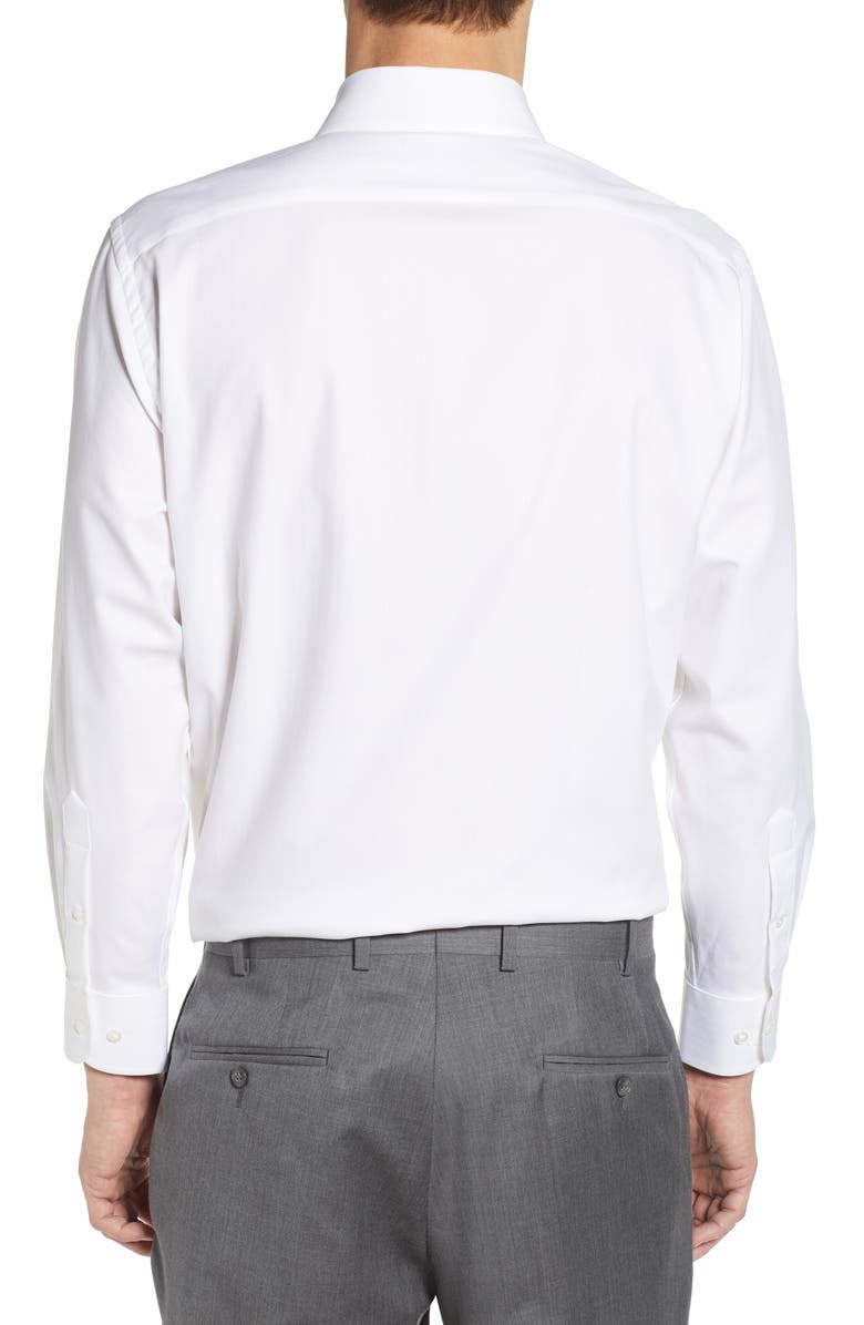 Nordstrom Tech-Smart Traditional Fit Stretch Herringbone Dress Shirt, Alternate, color, 