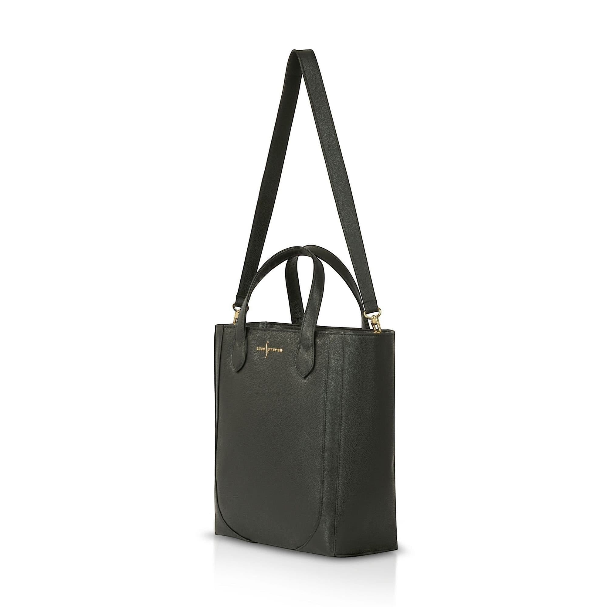 Tall Office Tote, Alternate, color, Black