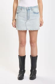 DAZE Malibu Denim Miniskirt