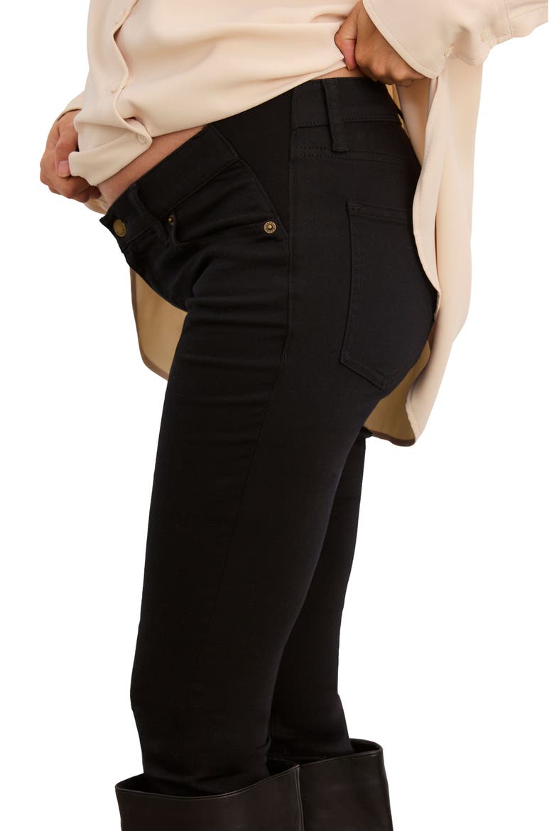 The Slim Maternity Jean, Alternate, color, Jet Black