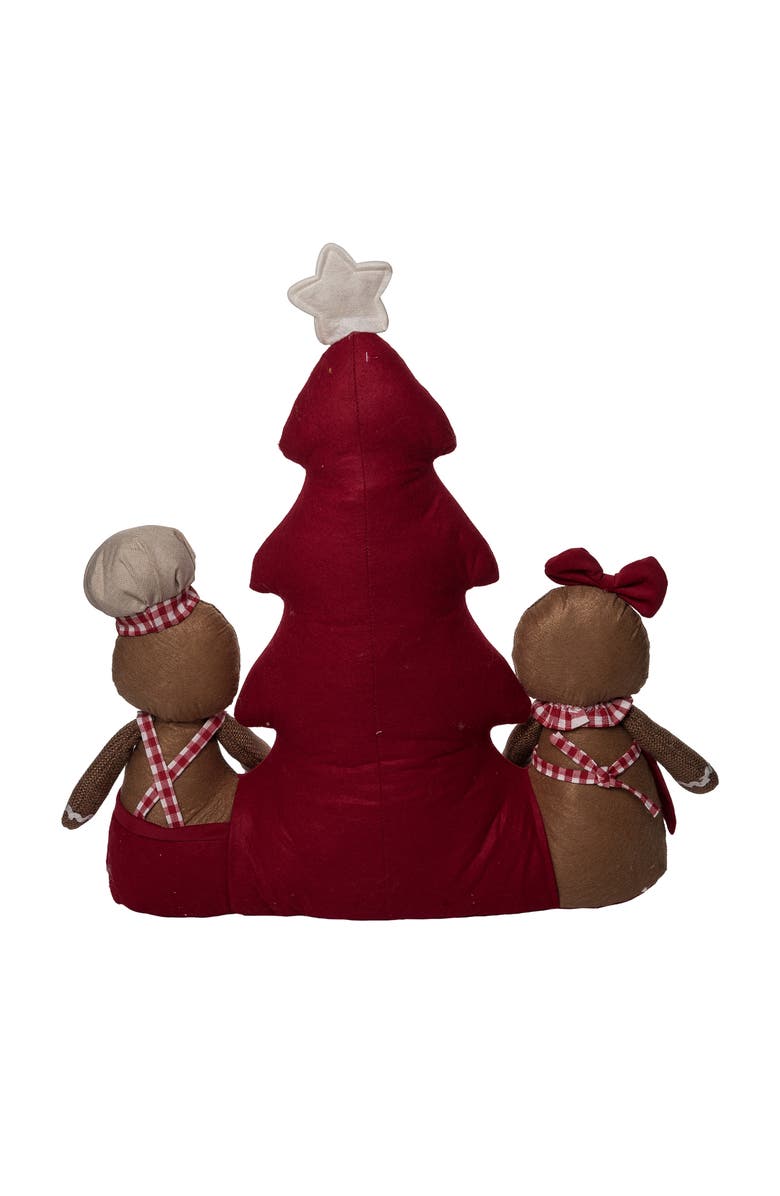 Transpac Multicolor Plush Gingerbread Advent Calendar Soft Polyester Decor, Alternate, color, Brown