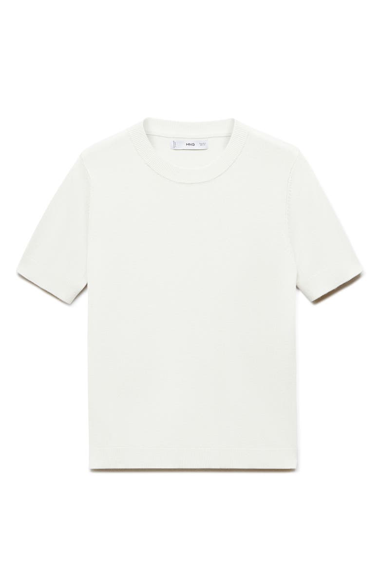 MANGO Short Sleeve Sweater, Alternate, color, 