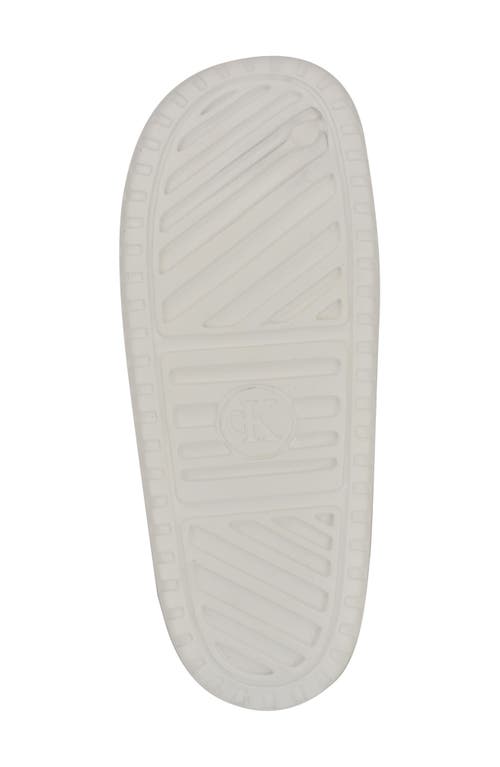 Calvin Klein Nanzey Slide Sandal In White 140