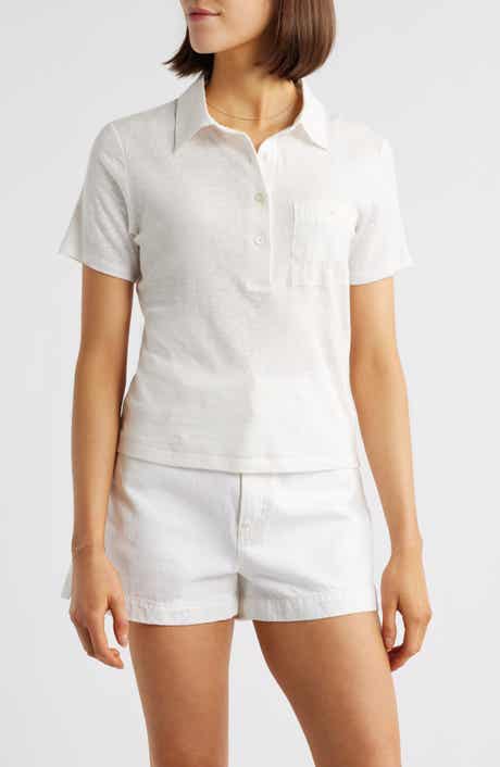 FRAME The Caddy Stretch Linen Polo