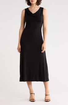 WEST K Sleeveless Cowl Neck Midi Dress