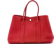 Pre-Owned Hermes Garden Party Tote Leather 30