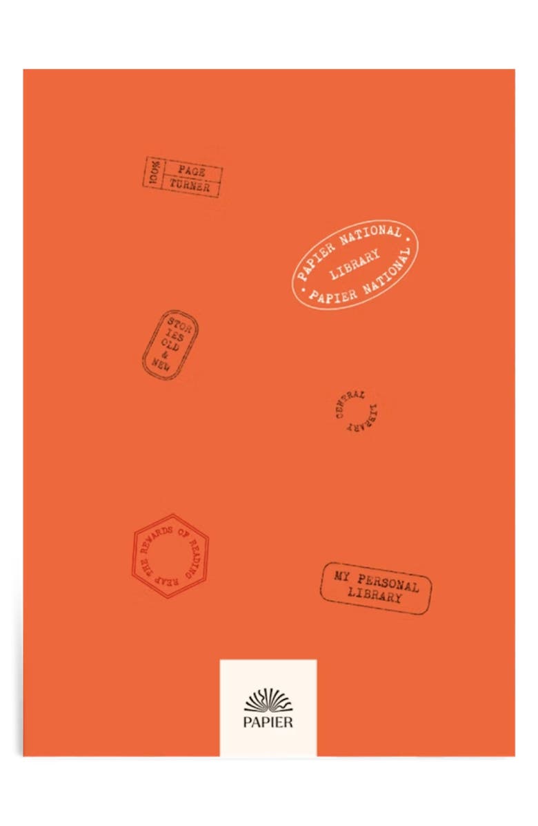 Papier Library Card Reading Journal, Alternate, color, 