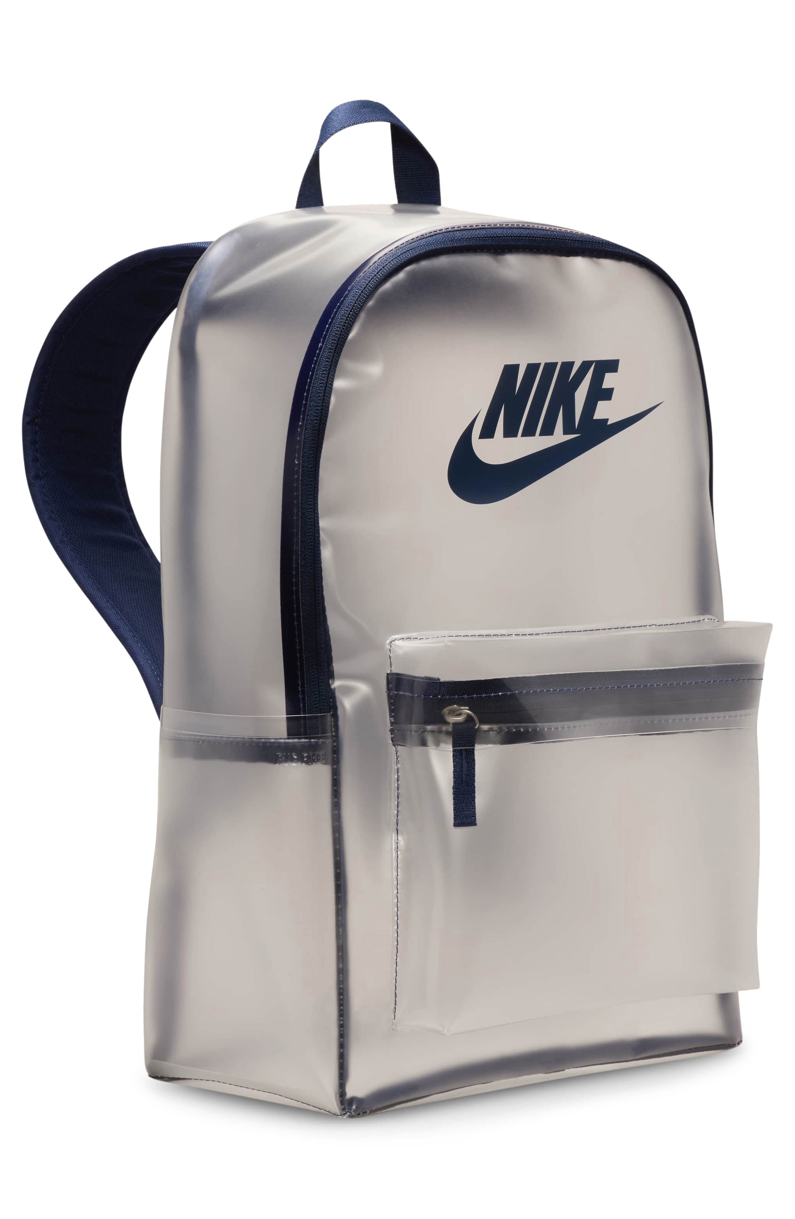 Nike Kids' Crystal Backpack, Alternate, color, Clear/ Midnight Navy