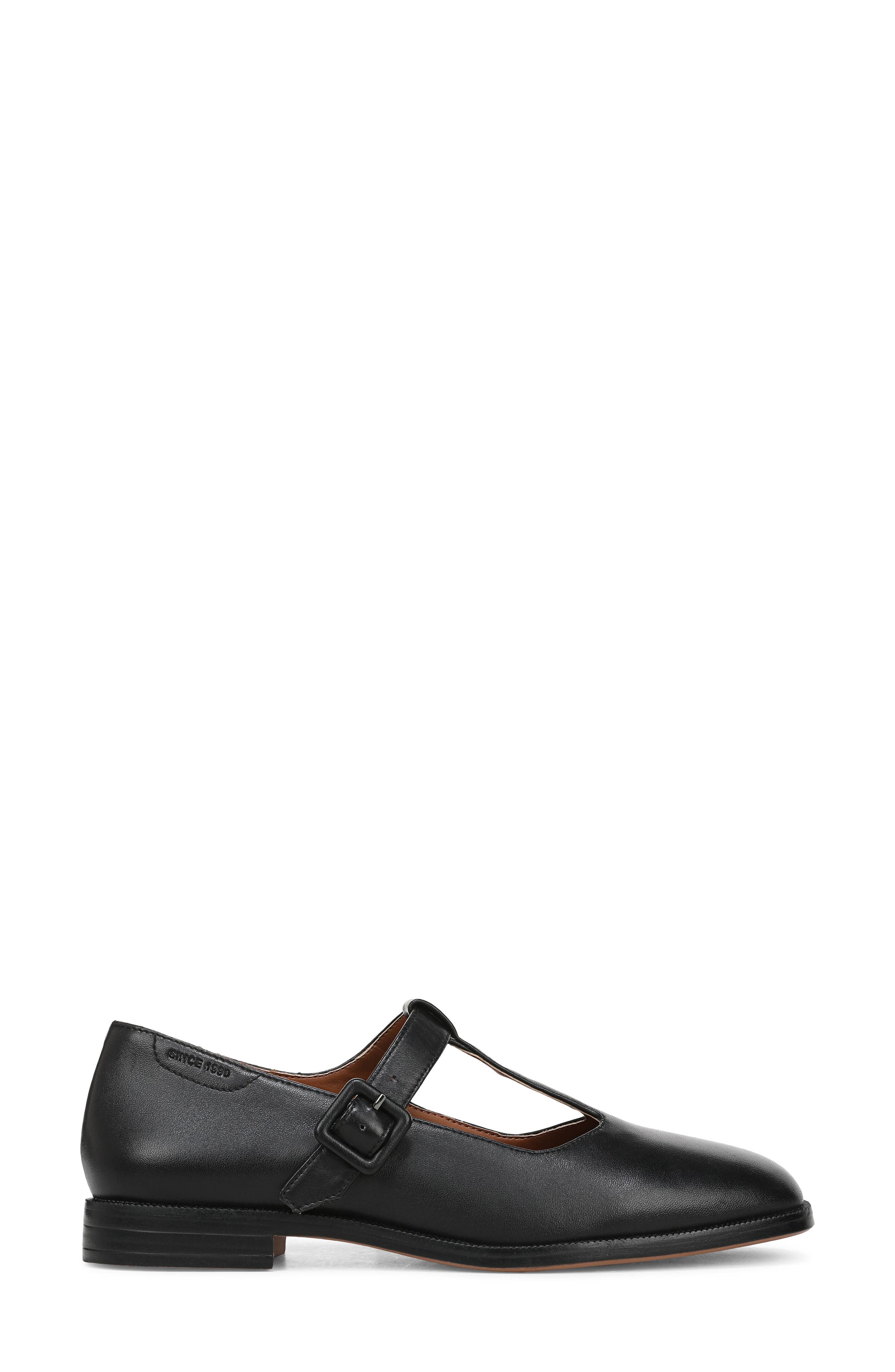 Franco Sarto Kenley T-Strap Flat, Alternate, color, Black