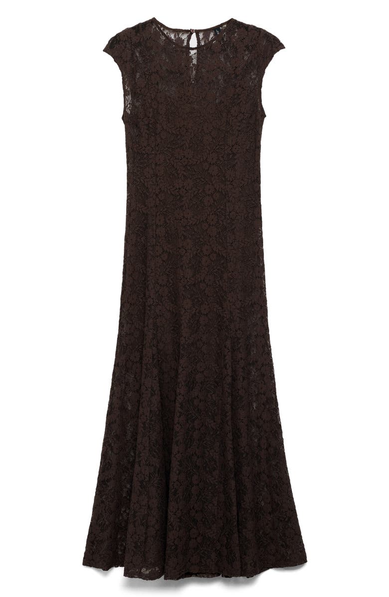 MANGO Cap Sleeve A-Line Lace Dress, Alternate, color, 