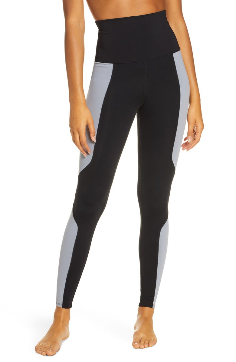 Live The Process Geometric Colorblock Leggings, Main, color, 