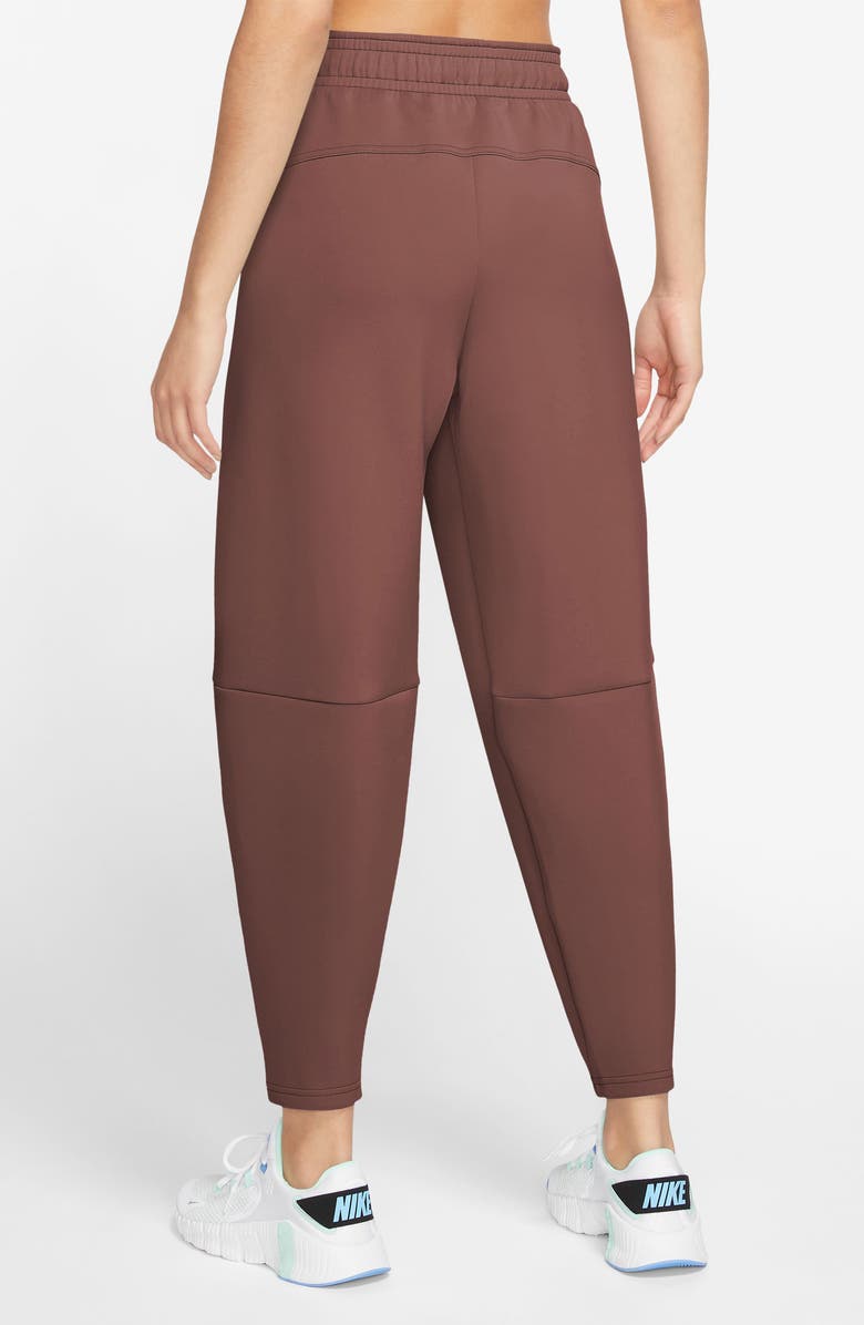 Nike Dri-FIT Prima High-Waisted 7/8 Training Pants, Alternate, color, Sepia Brown/ Black