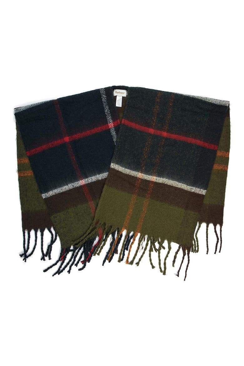 Isla Bouclé Plaid Shawl, Alternate, color, CLASSIC